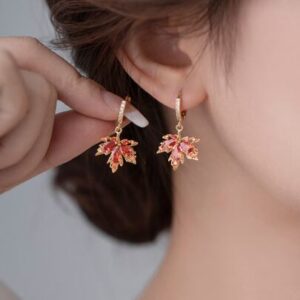 Vintage Maple Leaf Earrings