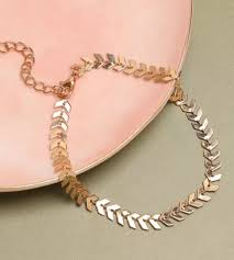 chevron link chain bracelet