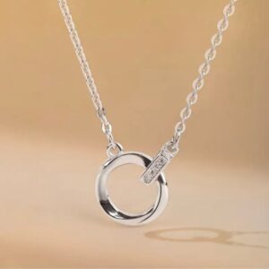 Double Ring Necklace