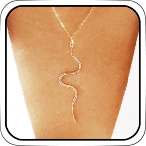 Silver Toned Snake Necklace